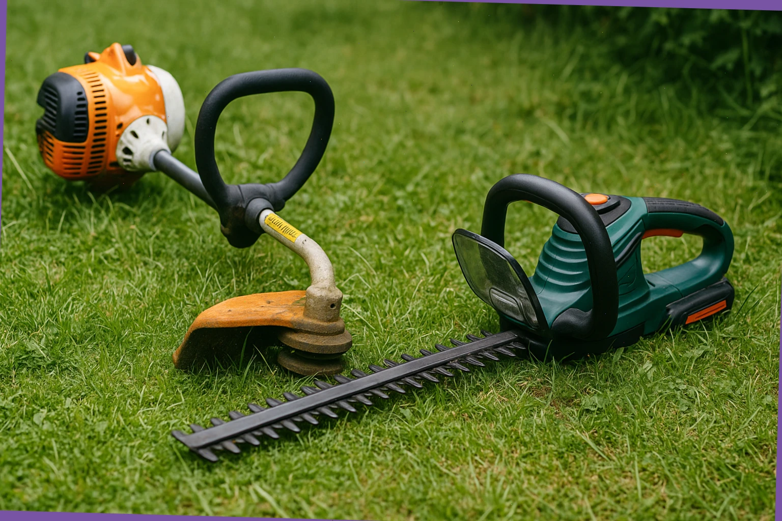 Strimmer and cordless hedge trimmer rental in Cambridge
