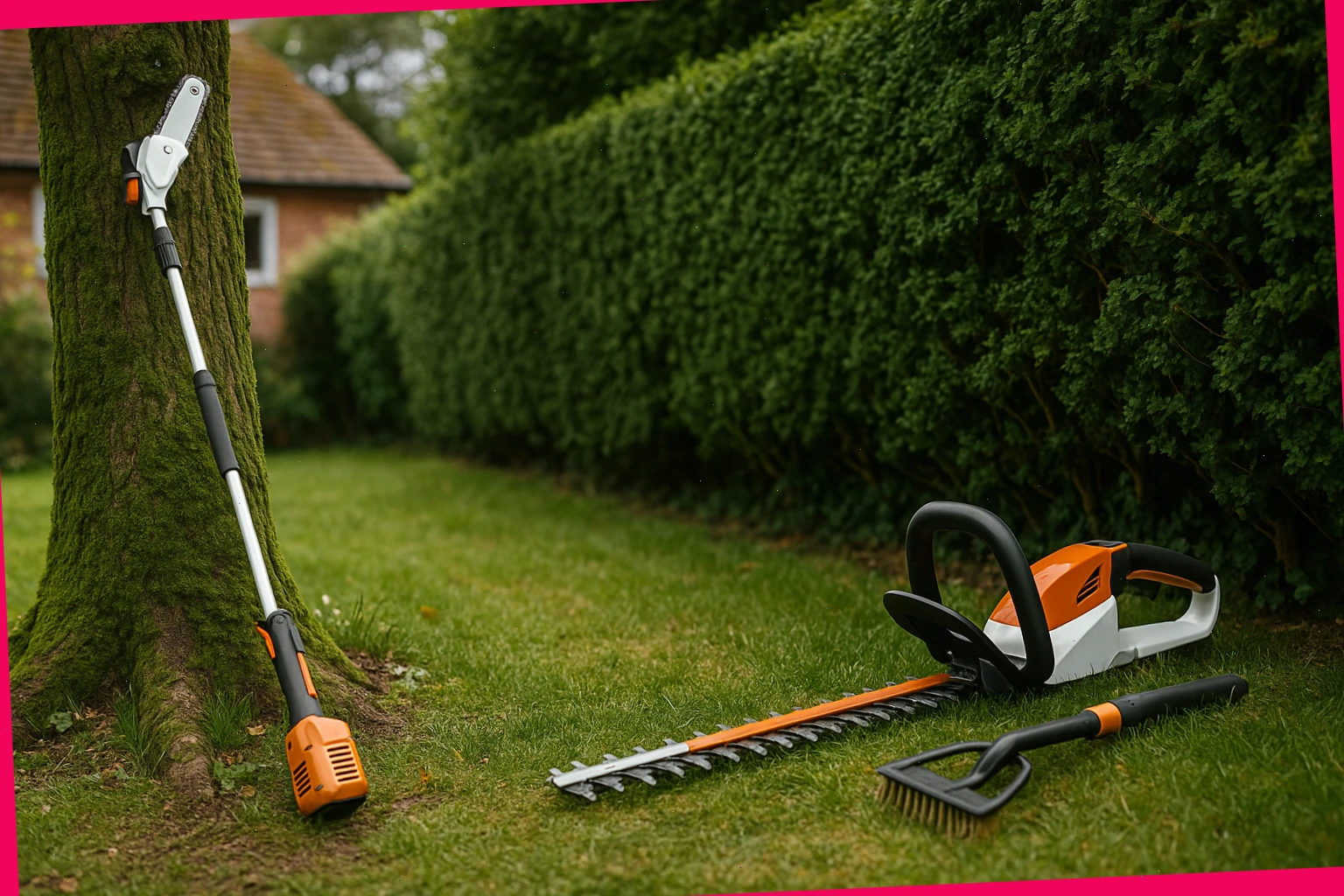 Pole saw and hedge trimmer hire